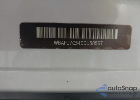 2012 BMW 535I xDrive from USA, damaged, VIN WBAFU7C54CDU58567